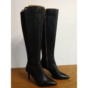 Michael Kors Womens Dorothy Flex Black Leather Boots Size 6M